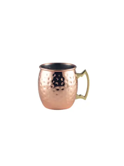 Barrel Copper Mug 40cl/ 14oz Hammered