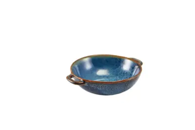 Terra Porcelain Aqua Blue Balti Dish 15cm