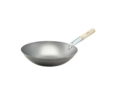 Black Iron Wok Flat Base 14"/ 35.6cm
