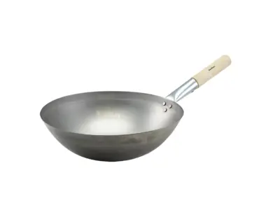 Black Iron Wok Round Base 14"/ 35.6cm