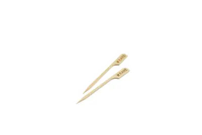 Bamboo Steak Markers 9cm/ 3.5" Medium Rare (100pcs)