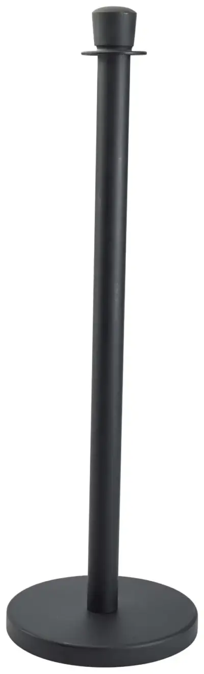 Genware Black Barrier Post