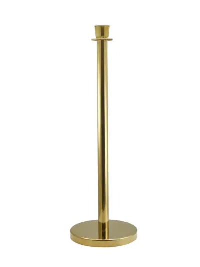 Genware Brass Plated Barrier Post