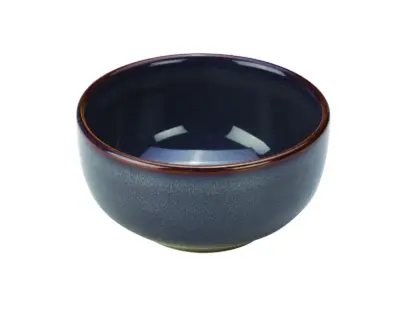 Rustic Stoneware Blue Round Bowl 11.5cm