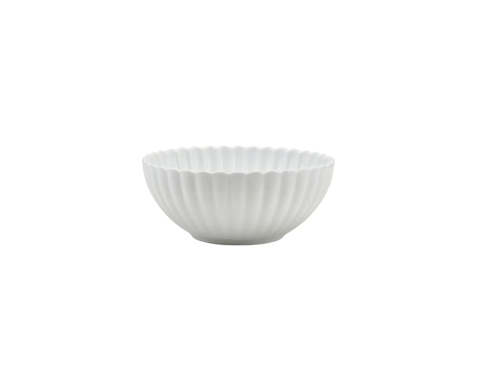 Incise Porcelain Scalloped Side Bowl 13cm