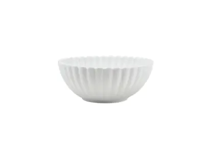 Incise Porcelain Scalloped Side Bowl 16cm