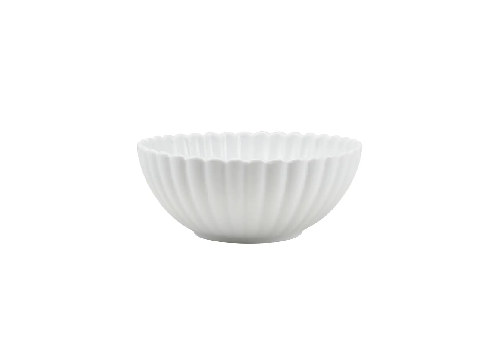 Incise Porcelain Scalloped Side Bowl 16cm