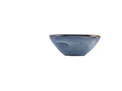 Terra Porcelain Aqua Blue Organic Bowl 16.5cm