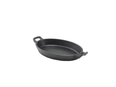 Cast Iron Oval Eared Dish 24 x 17.3 x 3.4cm