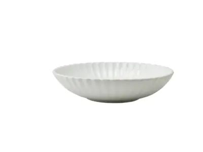 Incise Porcelain Scalloped Coupe Bowl 20cm