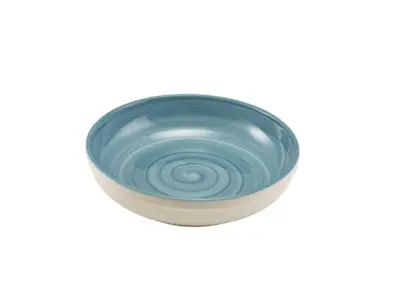 Miro Porcelain Blue Coupe Bowl 23cm