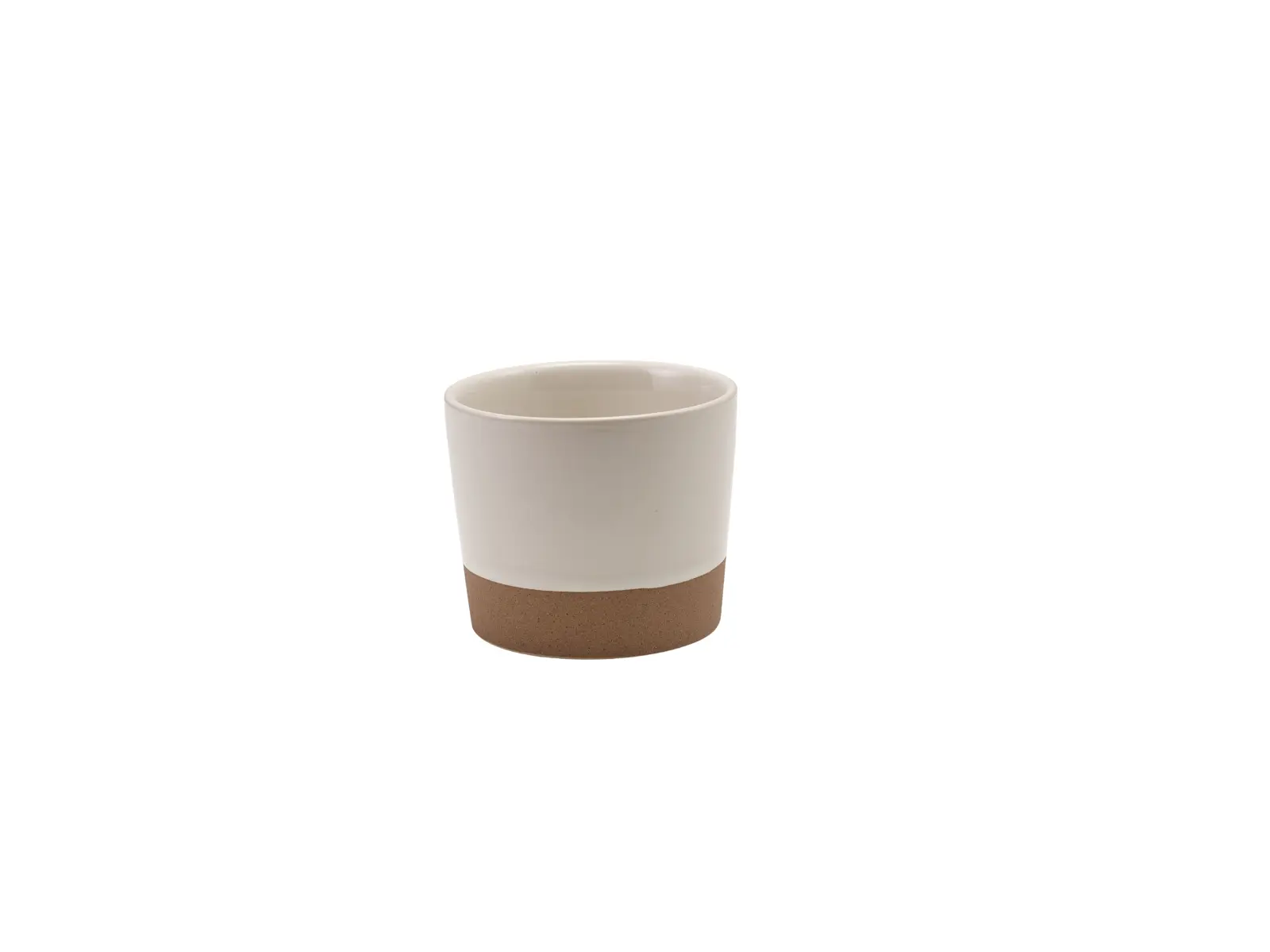 GenWare Kava White Stoneware Chip Cup 9 x 7.4cm