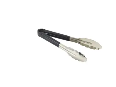 Genware Colour Coded S/St. Tong 23cm Black