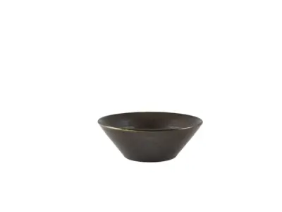 Terra Porcelain Black Conical Bowl 14cm