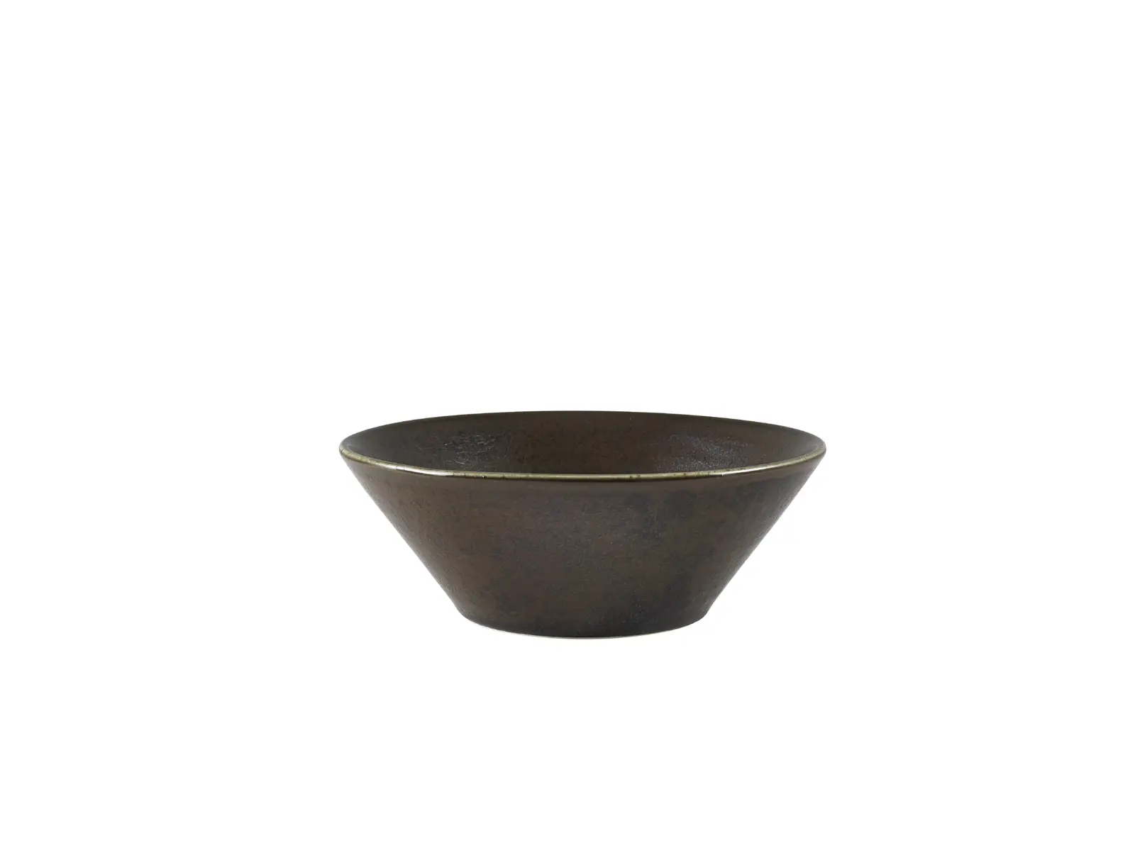 Terra Porcelain Black Conical Bowl 16cm