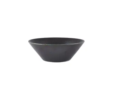 Terra Porcelain Black Conical Bowl 19.5cm