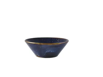 Terra Porcelain Aqua Blue Conical Bowl 16cm