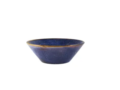 Terra Porcelain Aqua Blue Conical Bowl 19.5cm