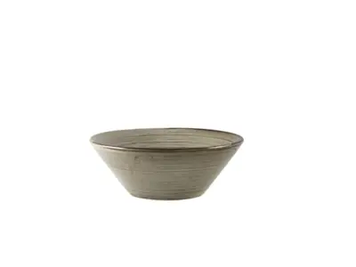 Terra Porcelain Grey Conical Bowl 16cm
