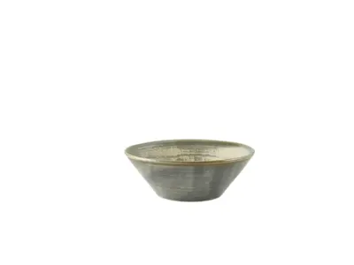 Terra Porcelain Matt Grey Conical Bowl 14cm