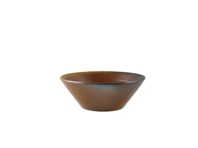 Terra Porcelain Rustic Copper Conical Bowl 16cm