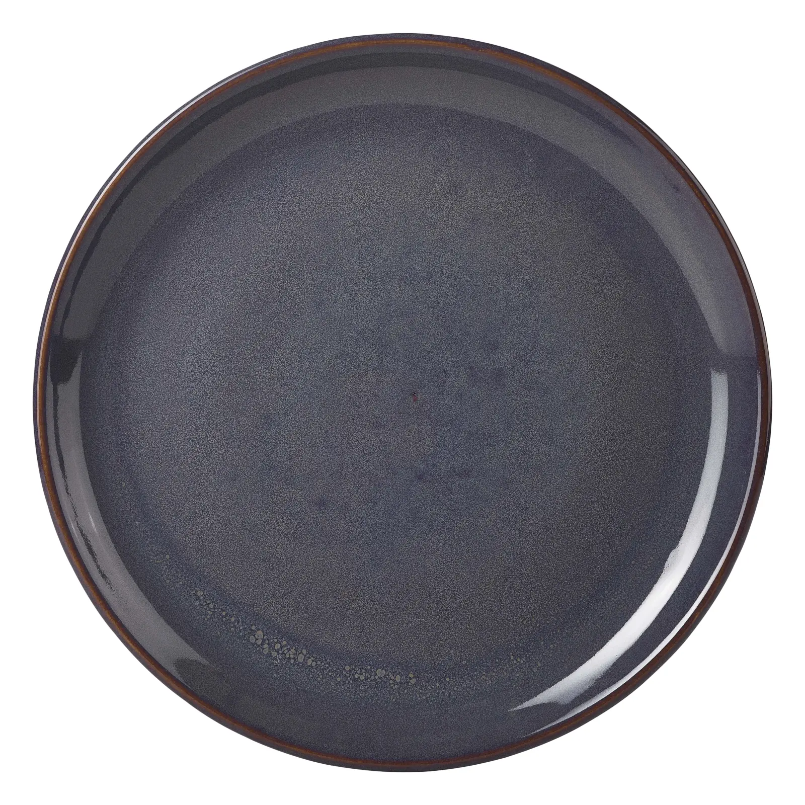 Rustic Stoneware Blue Coupe Plate 19cm