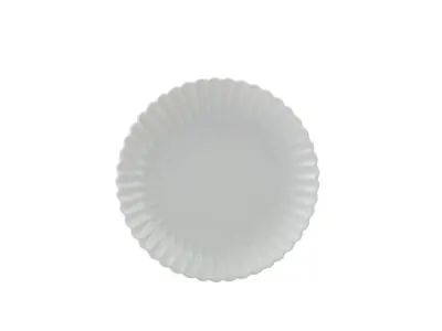 Incise Porcelain Scalloped Coupe Plate 26cm