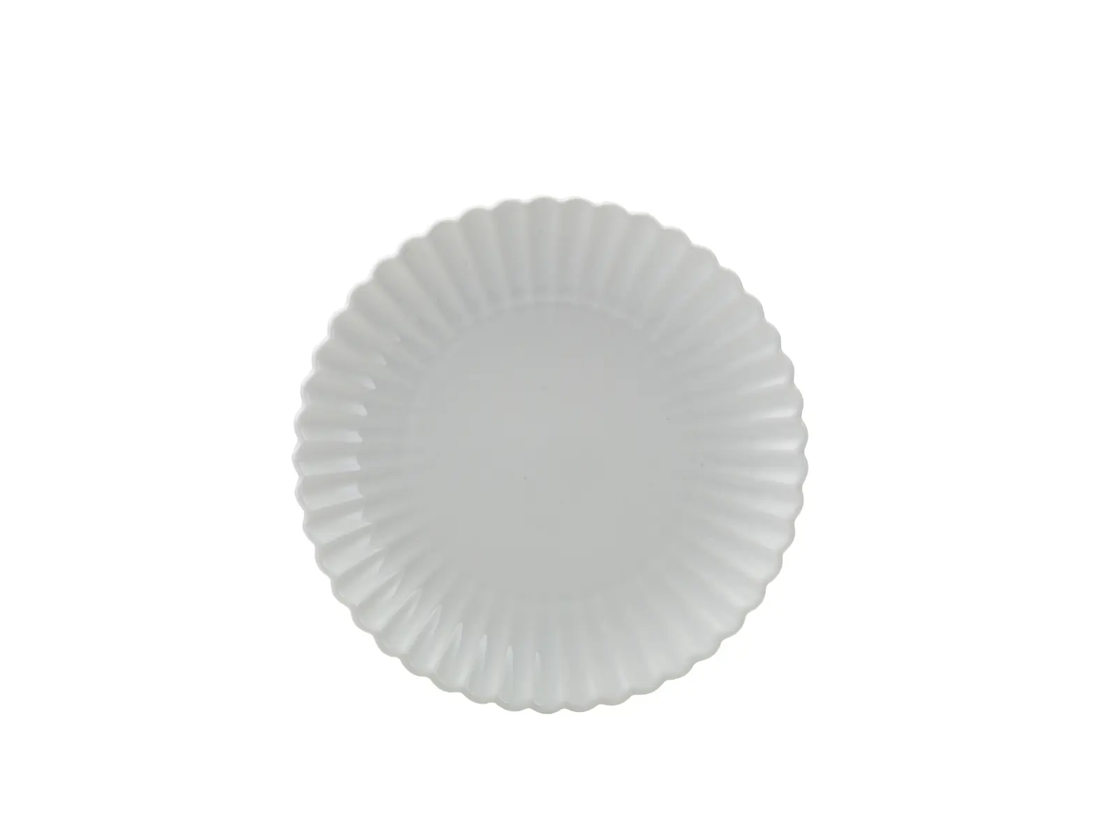 Incise Porcelain Scalloped Coupe Plate 26cm