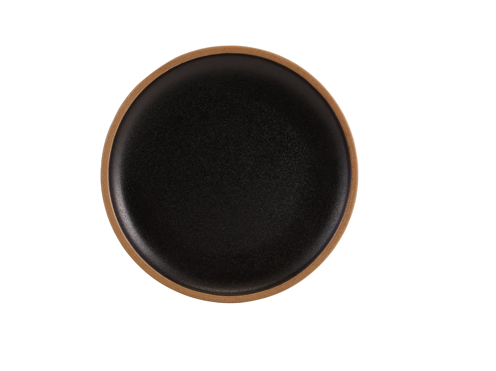 GenWare Kava Black Stoneware Coupe Plate 26cm