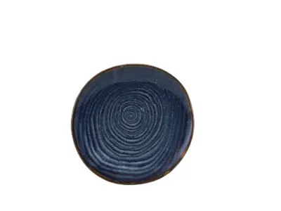 Terra Porcelain Aqua Blue Organic Plate 21cm