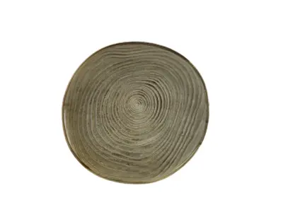 Terra Porcelain Grey Organic Plate 25cm