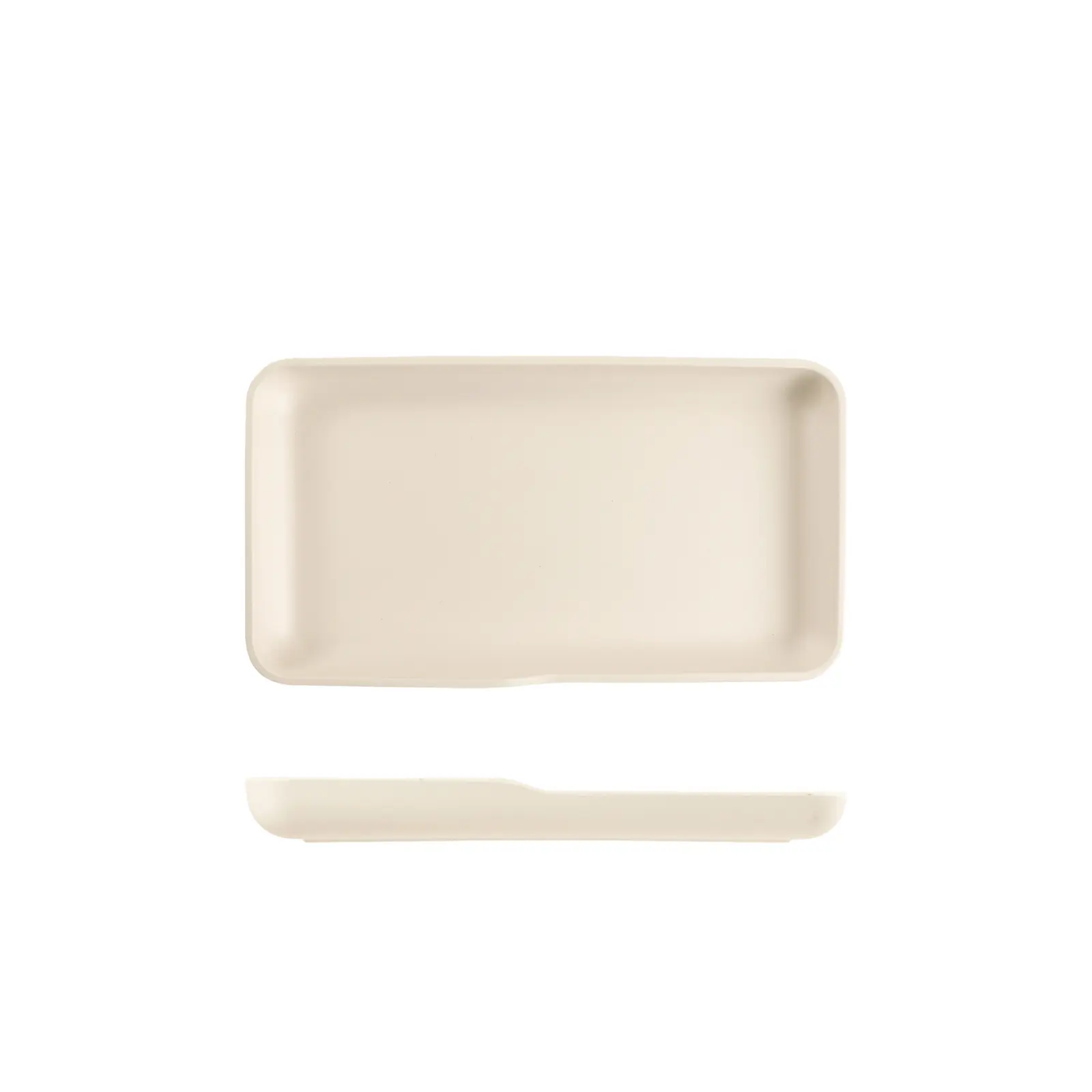 White Copenhagen Melamine GN 1/3 Platter 32.5 x 17.6 x 3.5cm