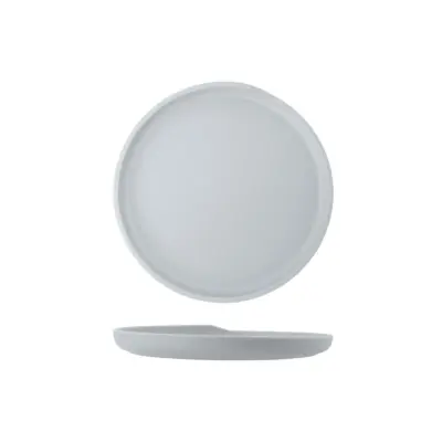 White Copenhagen Round Melamine Plate 22.5cm