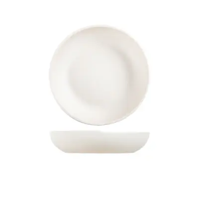 White Copenhagen Melamine Coupe Bowl 24.5 x 5.3cm
