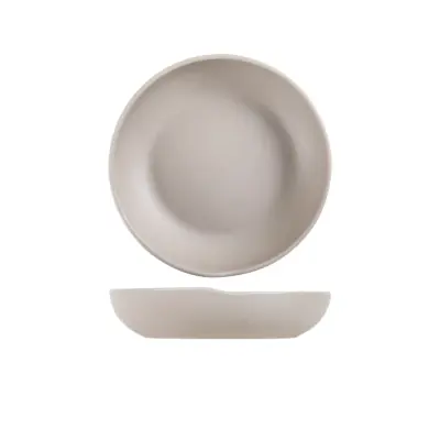 Sand Brown Copenhagen Melamine Coupe Bowl 24.5 x 5.3cm
