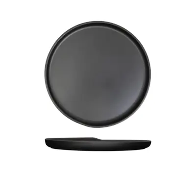 Black Copenhagen Round Melamine Plate 28cm