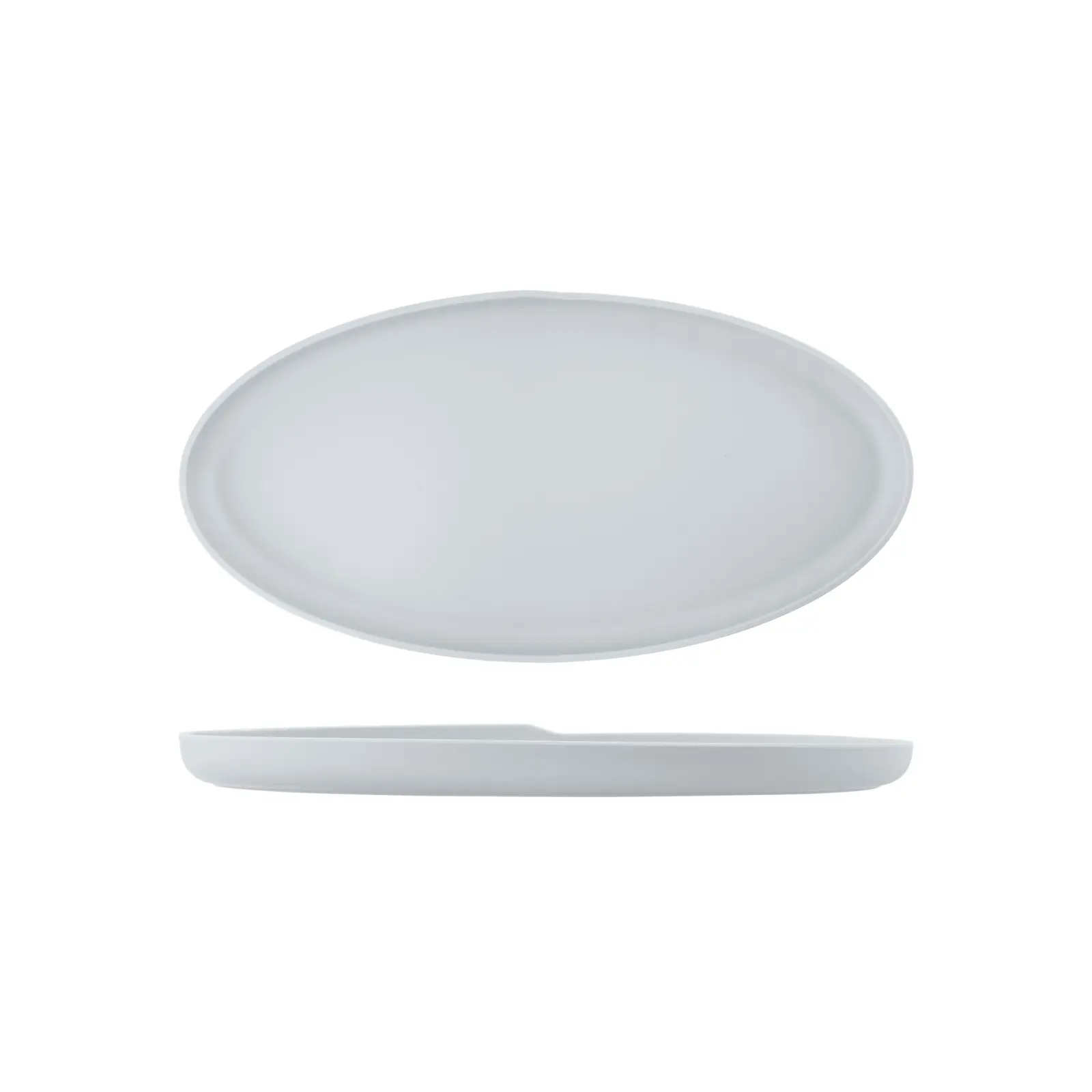 White Copenhagen Oval Melamine Dish 47.5 x 24cm