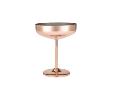 GenWare Copper Plated Cocktail Coupe Glass 30cl/ 10.5oz