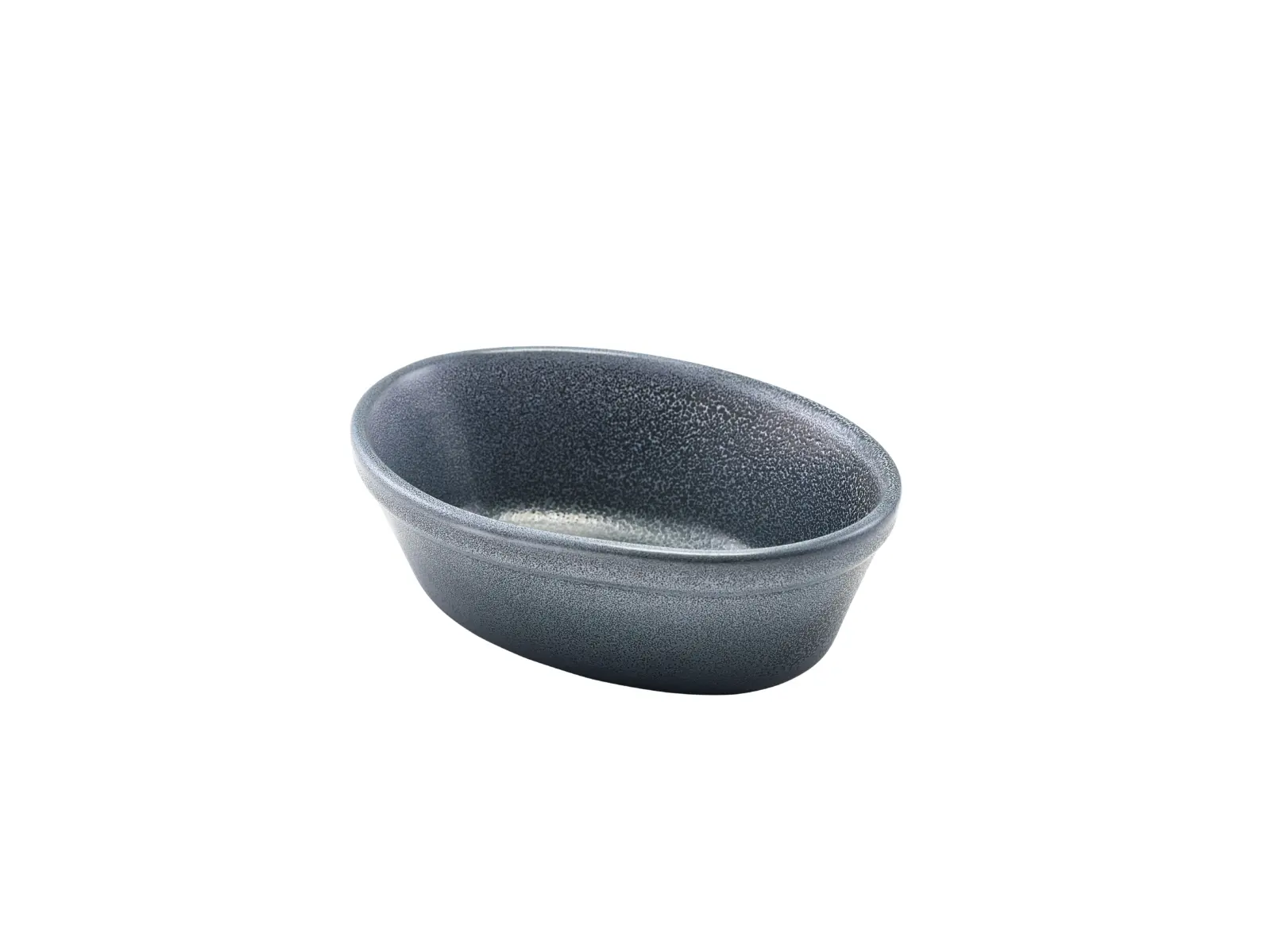 Forge Graphite Stoneware Oval Pie Dish 16cm