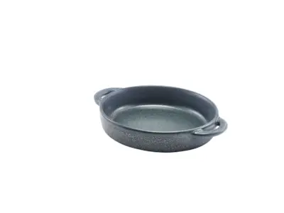 Forge Graphite Stoneware Round Dish 14.5 x 13 x 3cm