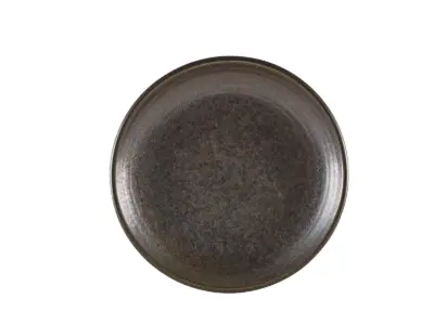 Terra Porcelain Black Deep Coupe Plate 25cm