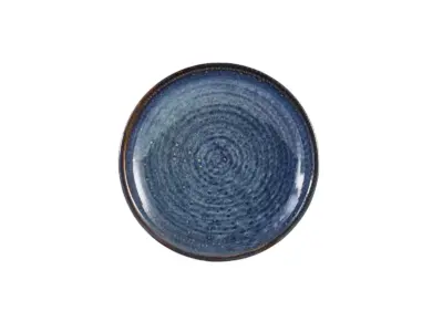 Terra Porcelain Aqua Blue Deep Coupe Plate 21cm