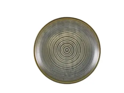 Terra Porcelain Matt Grey Deep Coupe Plate 25cm