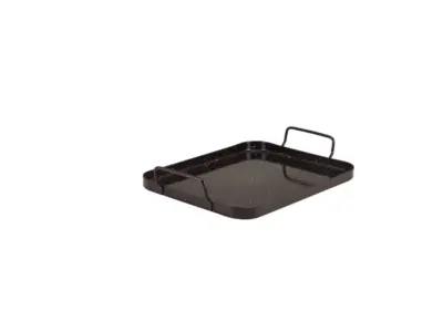 Black Enamel Tray 25 x 20cm