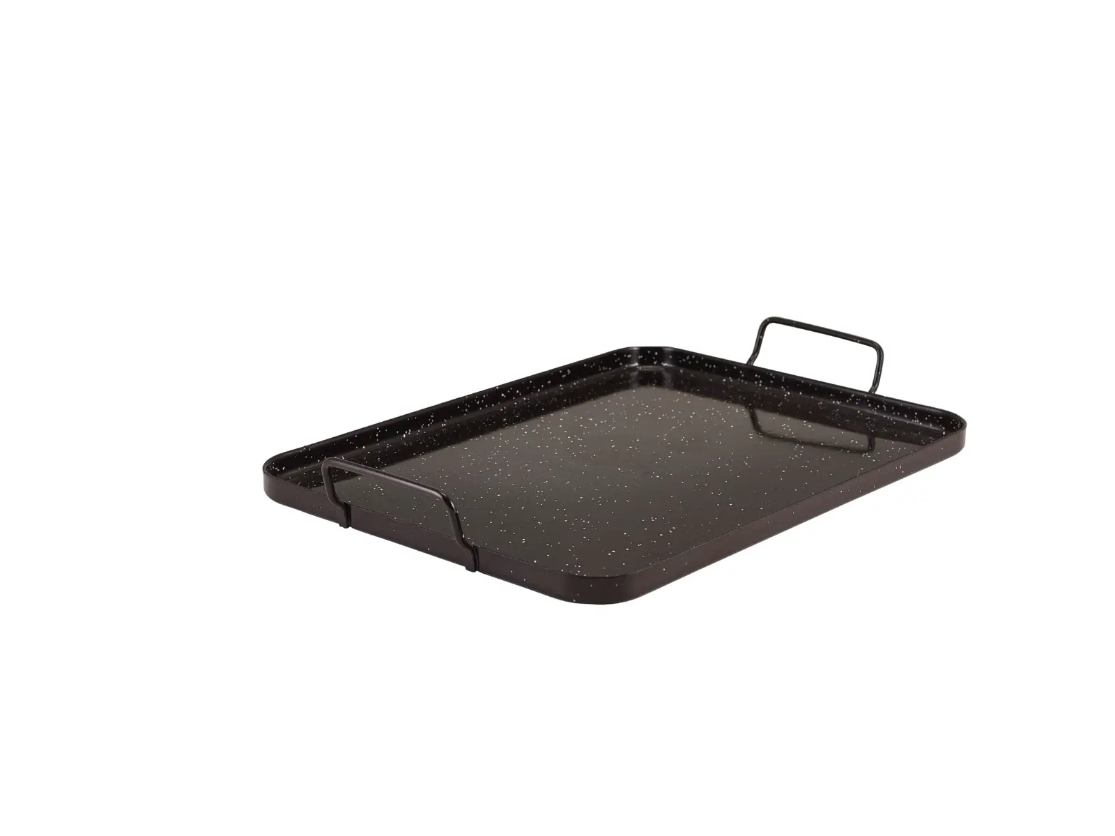 Black Enamel Tray 34 x 25cm