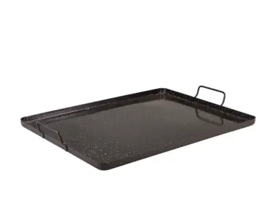 Black Enamel Tray 42 x 32cm