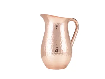 GenWare Hammered Copper Plated Water Jug 2L/ 67.6oz