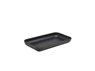 GenWare Melamine Black Jute Platter GN 1/3