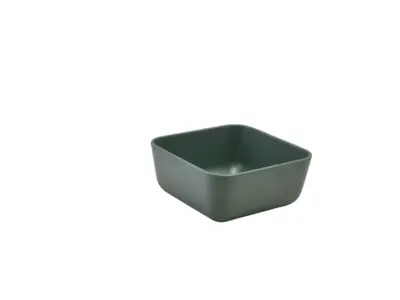 GenWare Melamine Green Jute Square Buffet Bowl 20cm