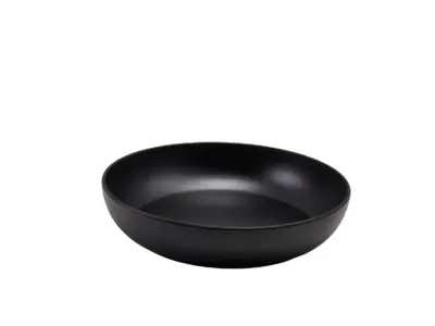 GenWare Melamine Black Jute Buffet Bowl 35 x 7.5cm